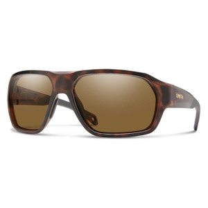 Smith Deckboss Glass Sunglasses Polarized Chromapop in Matte Tortoise with Brown
